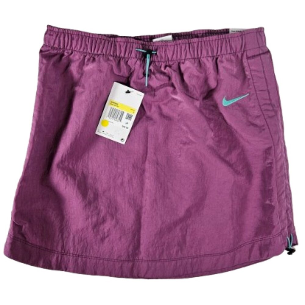 Nike Skirt Standard Fit High Rise Women Size Small Nylon Purple Pink DM6199-507